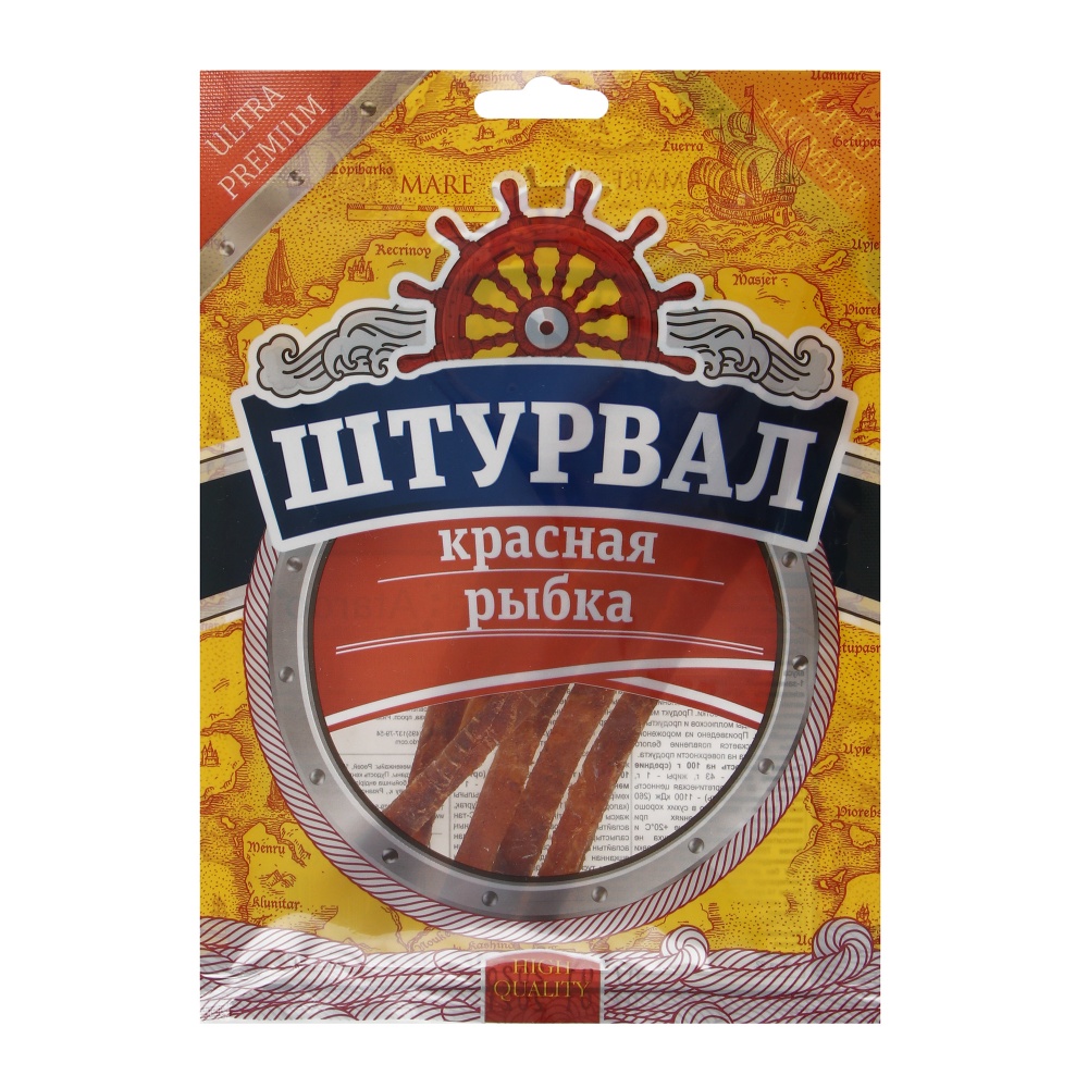 Рыбка красная Штурвал 36г сол сушеная