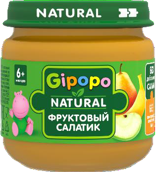 Пюре Гипопо 80г яблоко/груша/банан