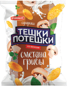 Сухарики Тешки-Потешки 100г сметана/грибы