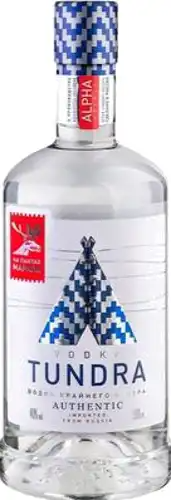 Водка Тундра 0,5л 40% аутентик