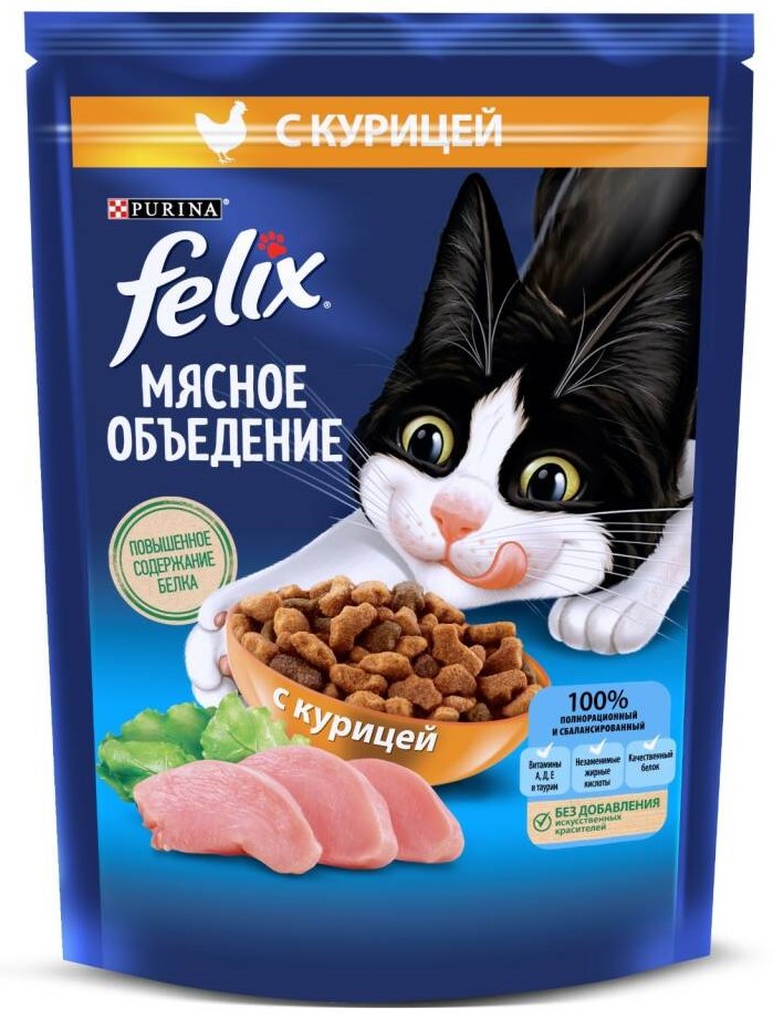 Феликс Мясное объедение 200г курица