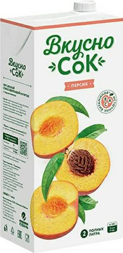 Сокосодержащий напиток Вкусносок 0,95л персик