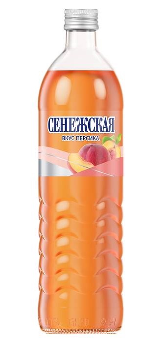 Вода газированная Сенежская 0,5л персик