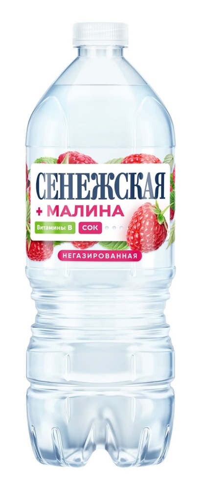 Вода газ Сенежская 1л малина
