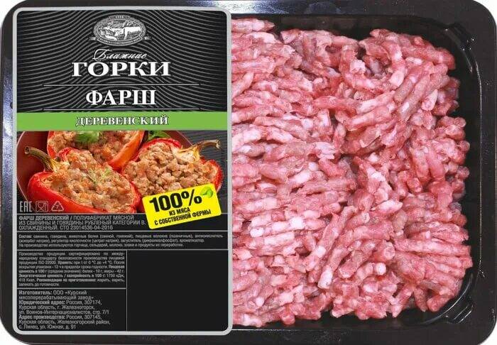 Фарш Деревенский 400г Ближние горки