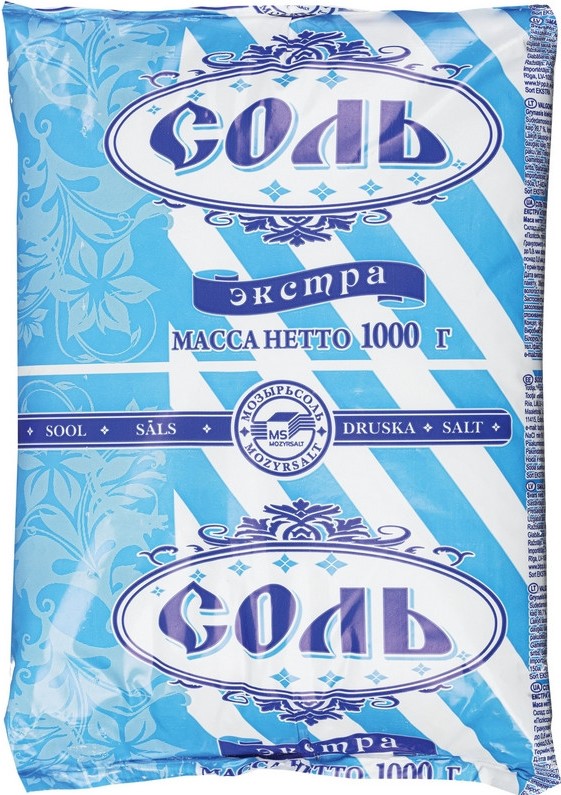 Соль Экстра 1кг мелкая Полесье