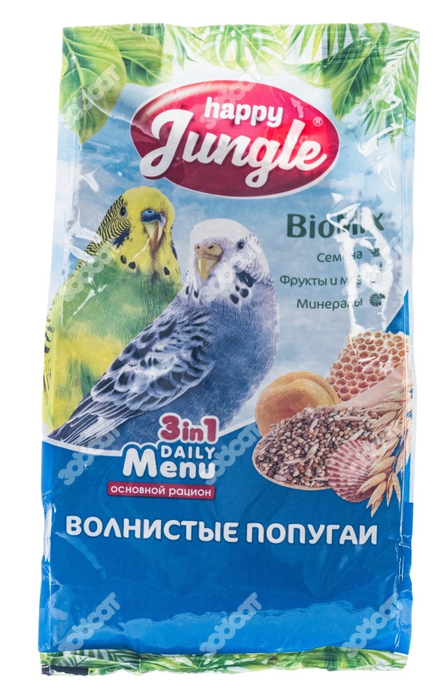 Корм Хэппи Джангл 500г для волнист попугаев 