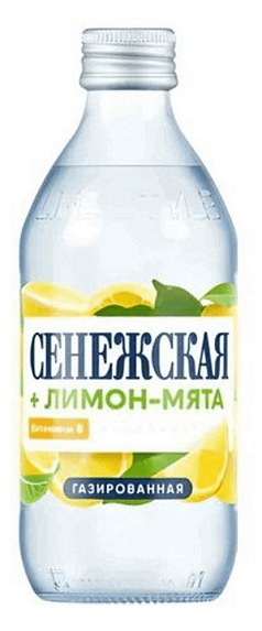 Вода газ Сенежская 0,5л лимон-мята