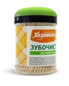 Зубочистки Хозяюшка 200шт береза