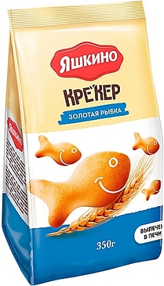 Крекер Яшкино 350г золотая рыбка