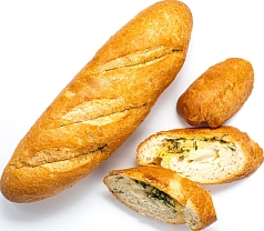 Багет мини с чесноком 160г белый