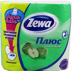 Туалетная бумага Зева плюс 1/4шт яблоко