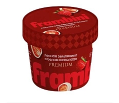 Земляника Фрамбини 60г белый шоколад