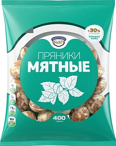 Пряники Полет 400г мятные