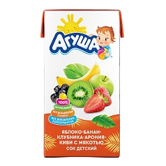 Сок Агуша 500мл ябл/банан/клубника/арония/киви