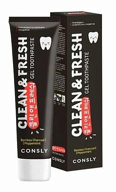 Зубная паста Клеан Фреш 100г бамбуковый уголь/мята Китай