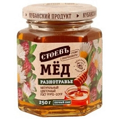 Мед Стоев 250г разнотравье