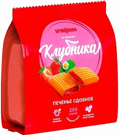 Печенье Брянконфи 250г клубника