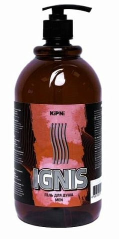 Гель для душа Кипни 1л игнис/мужской/