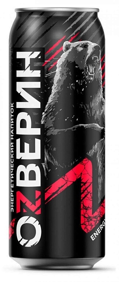 Тониз напиток Озверин 0,45л ж/б в темном