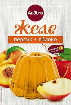 Желе Айдиго 50г персик+яблоко