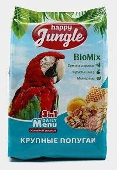 Корм Хэппи Джангл 500г для крупных попугаев