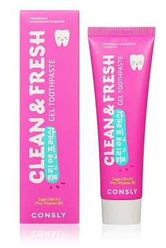 Зубная паста Клеан Фреш 100г шалфей/береза Китай