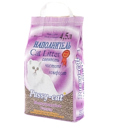 Наполнитель Пусси-Кэт 4,5л комкующийся 