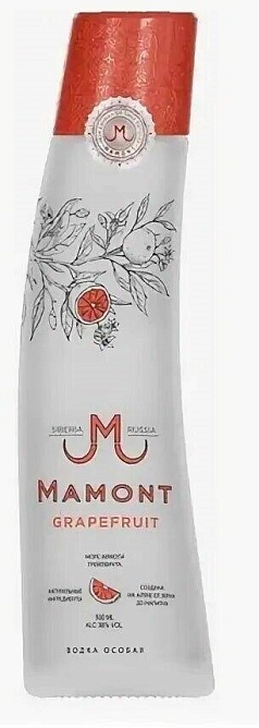 Водка Мамонт 0,5л 40% грейпфрукт