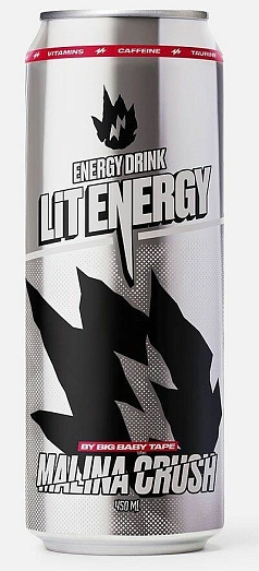 Тониз напиток Лит энерджи 0,45л малина ж/б