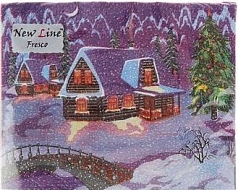 Салфетки Фреско 1/20шт зимний домик