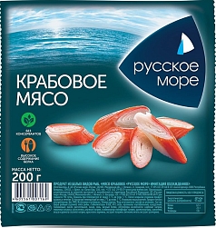 Крабовое мясо Русское Море 200г