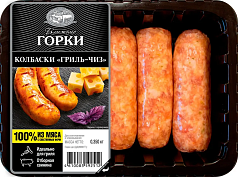 Колбаски Гриль-чиз из свинины 350г Ближние горки