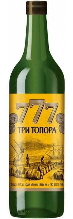 Портвейн Три топора 0,7л 14%  п/сл плодовое РОССИЯ