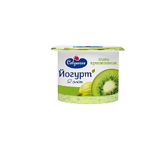 Йогурт Савушкин двухслойный 2% 120г киви/крыжовник
