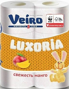 Туалетная бумага Вейро Люксория 1/6шт свежесть манго