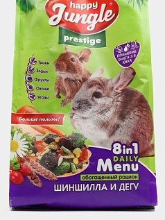 Корм Хэппи Джангл 400г для шиншилл/дегу