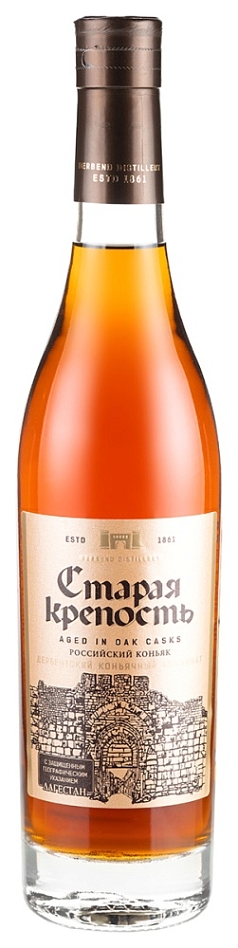 Коньяк Старая Крепость 4 года 40% 0,5л Россия