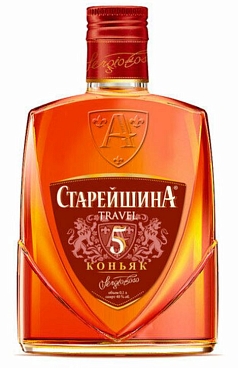Коньяк Старейшина 5лет 0,1л 40% РОССИЯ