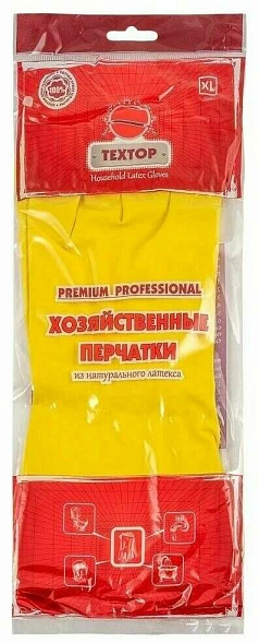Перчатки резиновые Техтор ХL 1шт