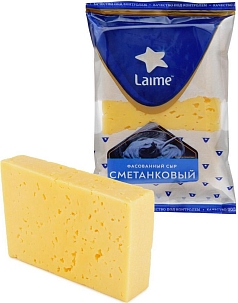 Сыр Сметанковый 50% 180г Лайме БЗМЖ