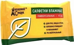 Салфетки влажные Домашний Сундук 15шт универсал