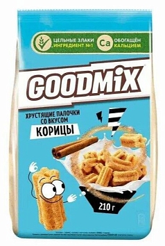 Готовый завтрак Гудмикс 210г палочки с корицей