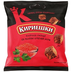 Сухарики Кириешки 40г красной икра