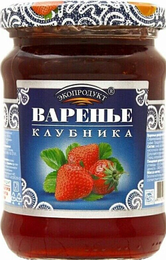 Варенье Экопродукт 325г клубника