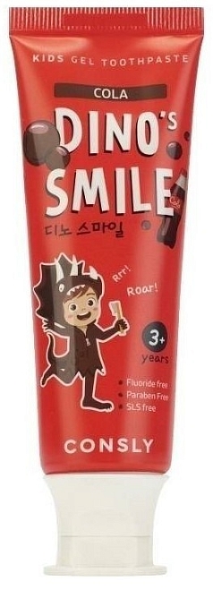 Зубная паста DINO's SMILE детская 60г кола Корея