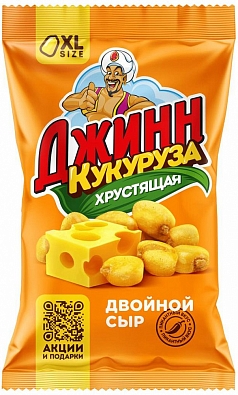 Кукуруза жареная Джинн 35г двойной сыр