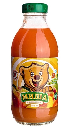 Нектар Миша 0,33л морковь/яблоко/персик