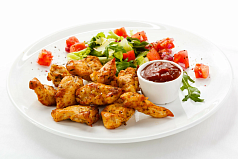 Шашлык куриный с соусом 200г Корона Фуд