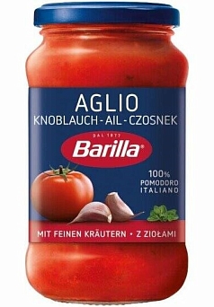 Соус Барилла 400г с чесноком и травами